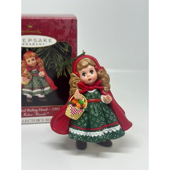 VTG 90s Hallmark Keepsake Ornament 3.5" Little Red Riding Hood Madame Alexander - Picture 3 of 6